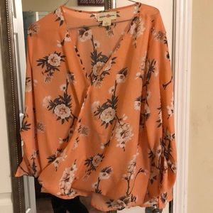 Floral chiffon blouse